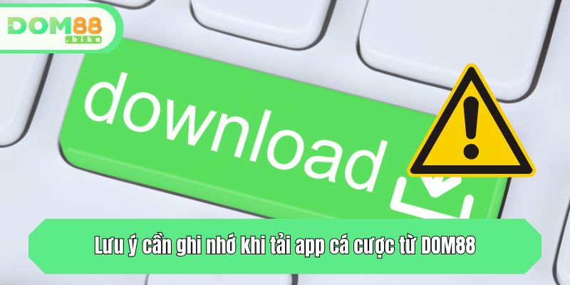 Lưu ý cần ghi nhớ khi tải app cá cược từ DOM88