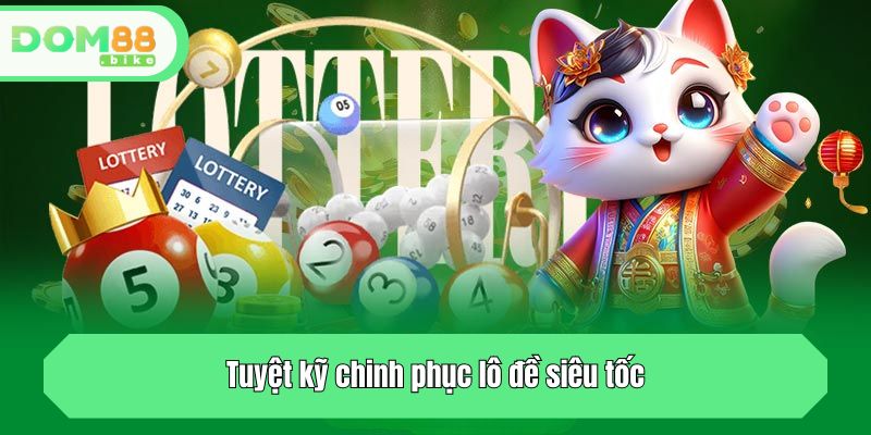 Tuyệt kỹ chinh phục lô đề siêu tốc